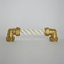 Brass Rope Pull, White, thumbnail 2 of 3