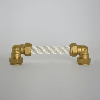 Brass Rope Pull, White, 2 of 3