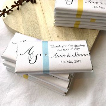 Personalised Chocolate Wedding Favours, 3 of 4