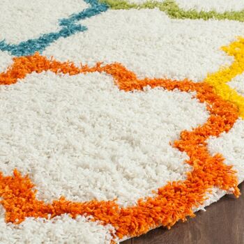 Geometric Hand Woven Area Rug, 3 of 4