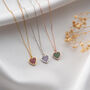 Heart Necklace With Birthstone, thumbnail 1 of 10