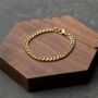 Gold 5mm Curb Link Chain Bracelet, thumbnail 8 of 12