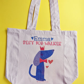 Personalised Best Dog Walker Bag, 3 of 3