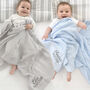 Personalised Twins Cellular Baby Blankets Set Of Two, thumbnail 1 of 6