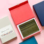 Multicoloured Slim Leather Card Holder Seven Slots, thumbnail 1 of 12