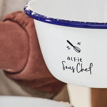 Personalised Daddy And Me Mixing Bowl Set, 3 of 9