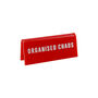 Red Desk Sign | 'Organised Chaos' | Novelty Office Gift, thumbnail 2 of 2