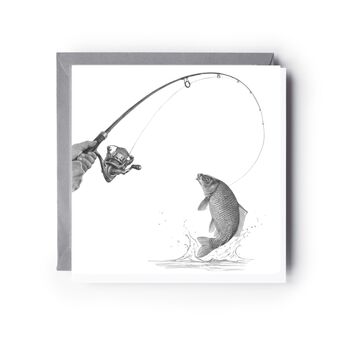 Swiming – Hand Drawn Greeting Card Illustration, 2 of 6