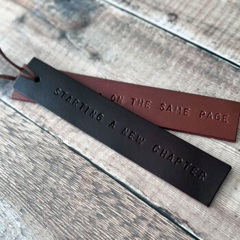 Custom Italian Leather Bookmark, 4 of 12