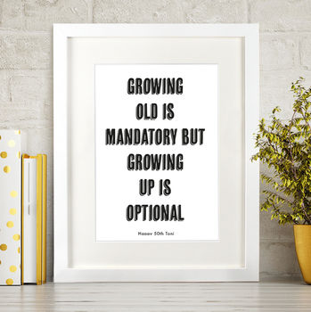 Personalised Favourite Quote Print, 5 of 12