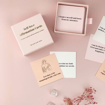 Self Love Affirmation Cards Set Of 30 Cards In Box, 2 of 4
