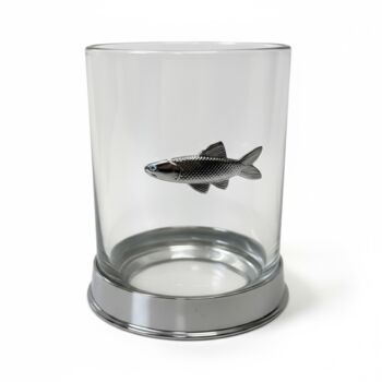 Personalised Glass With Fish Motif And Engraved Collar, 7 of 10