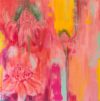 'Tropical Heat Of The Ginger Lilies' Art Print, 2 of 3