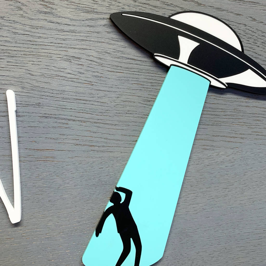 Personalised Ufo Kids Name Plaque By Urban Twist