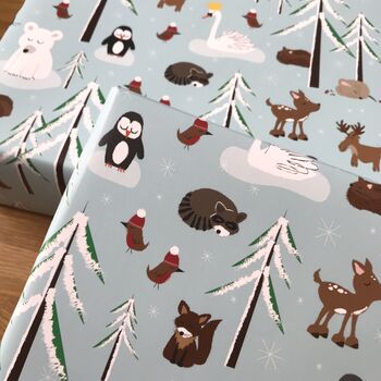 Forest Animals Christmas Wrapping Paper, 11 of 12