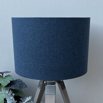 Callum Blue Geometric Double Sided Lampshade, 6 of 10