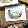 Wildflower Curl Thank You Cards And Envelopes, thumbnail 5 of 5