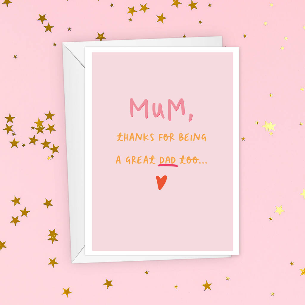 Father's Day Card For Mum By Sweetlove Press