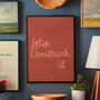 Let's Overthink It Typography Print, thumbnail 5 of 8