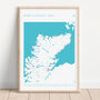 Vibrant Teal North Coast 500 Personalised Print Nc500, thumbnail 1 of 6