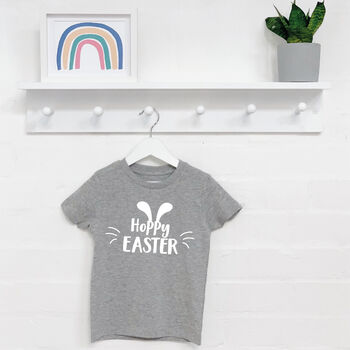 Hoppy Easter Kids T Shirt, 2 of 5
