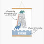 Personalised Children's Dinosaur Initial And Name Print, thumbnail 4 of 6