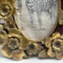 Gold Oval Floral Photo Frame With Butterfly Detail 15 X 10cm, thumbnail 6 of 7