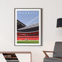 England Football Wembley Stadium Poster, thumbnail 2 of 9