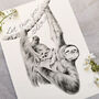 Sloth Art Print, thumbnail 1 of 6