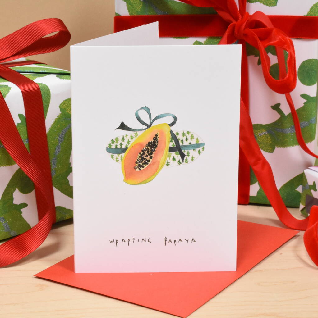 Wrapping Papaya Christmas Card Pack