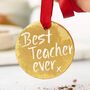 'Best Teacher Ever' Chocolate Gold Medal, thumbnail 1 of 10