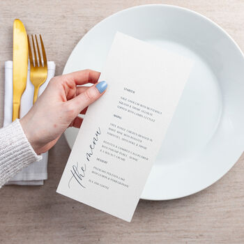 Simple Elegance Menus With Optional Place Cards, 2 of 4