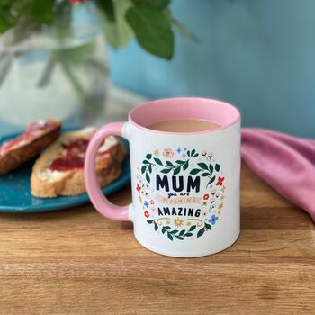 Mum You Are Blooming Amazing Floral Mug, 6 of 6