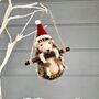 Christmas Felt Hedgehog, thumbnail 2 of 3
