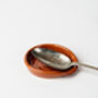 Handmade Ceramic Orange Spoon Rest Or Tea Bag Holder, thumbnail 2 of 2