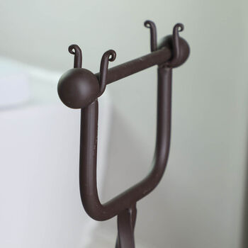 Vintage Twisted Standing Toilet Roll Holder, 4 of 6