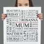 Personalised 'Mum's Favourites' Square Print, thumbnail 6 of 9
