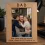 Personalised Wooden Photo Frame For Dad From Children, thumbnail 3 of 3