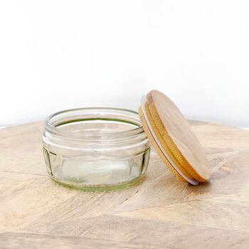 Airtight Bamboo Lids For Upcycling Dessert Pots, 4 of 9