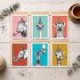 Pack Of Six Safari Animal Birthday Cards, thumbnail 1 of 11