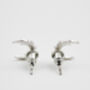 Silver Nightshade Moon Stud Earrings, thumbnail 4 of 7