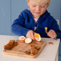 Personalised Egg Toast Chopping Board And Enamel Mug, thumbnail 2 of 11
