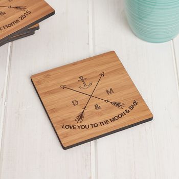 Personalised New Home Coaster Set, 2 of 5