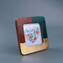 G Decor Lucca Handcrafted Photo Frame, Vintage Green, Rich Brown And Aged Brass Inlay Picture Display Regular Price£22.99, thumbnail 2 of 2