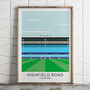 Custom Contemporary Print Of Any Football Stadium, thumbnail 10 of 12