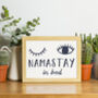 Namast'ay In Bed Typography Print, thumbnail 1 of 3