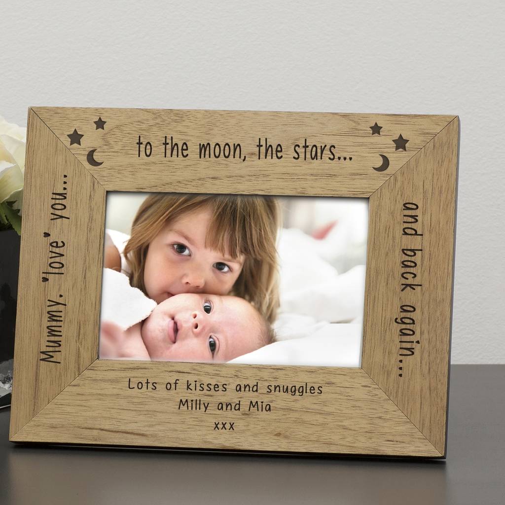 Mummy Love You To The Moon And Back Frame By Baby Fish Notonthehighstreet Com