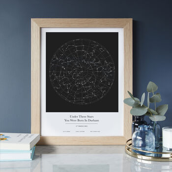 Personalised 'The Sky On This Day' Constellation Print, 4 of 8