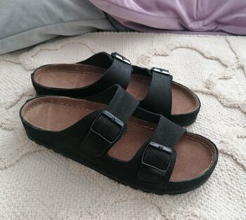 Leather Sandals With Memory Foam Insole, 11 of 11