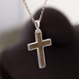 Cross Cremation Ashes Memorial Necklace, thumbnail 2 of 7